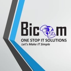 Logo of PT Bicom Mitra Solusindo.