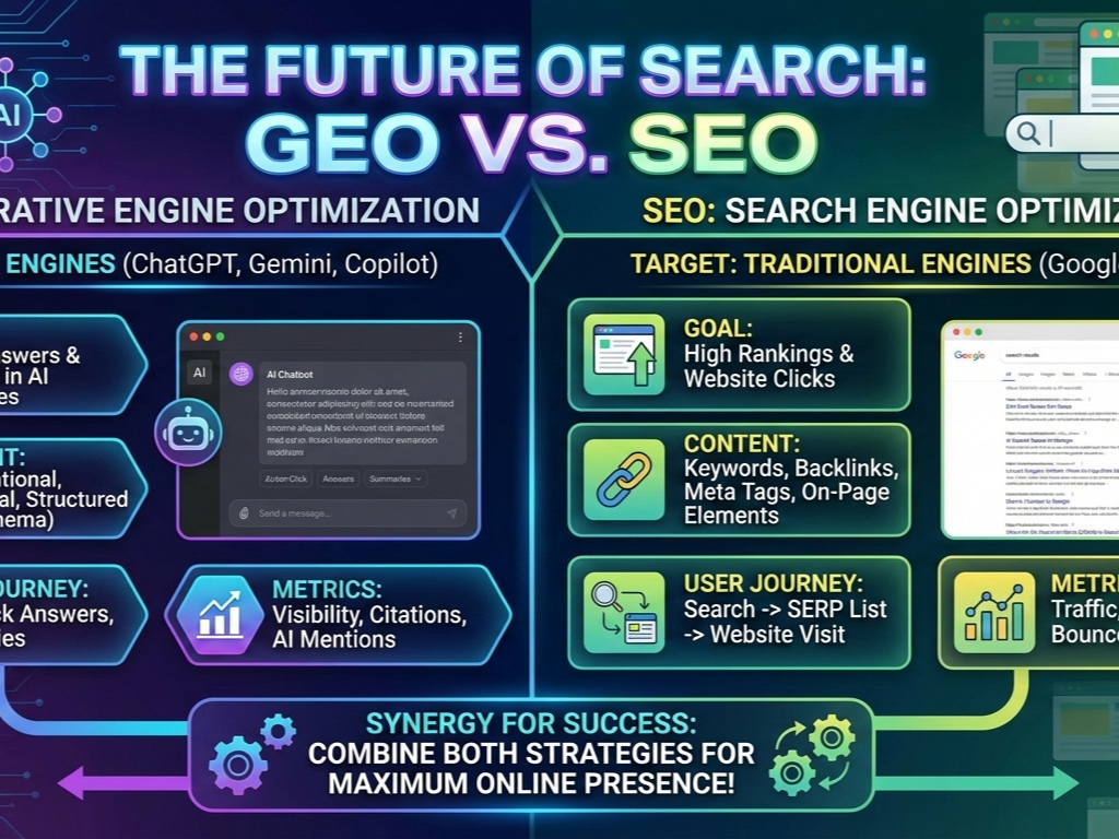 GEO vs SEO | BloggerAsk’s Portfolio