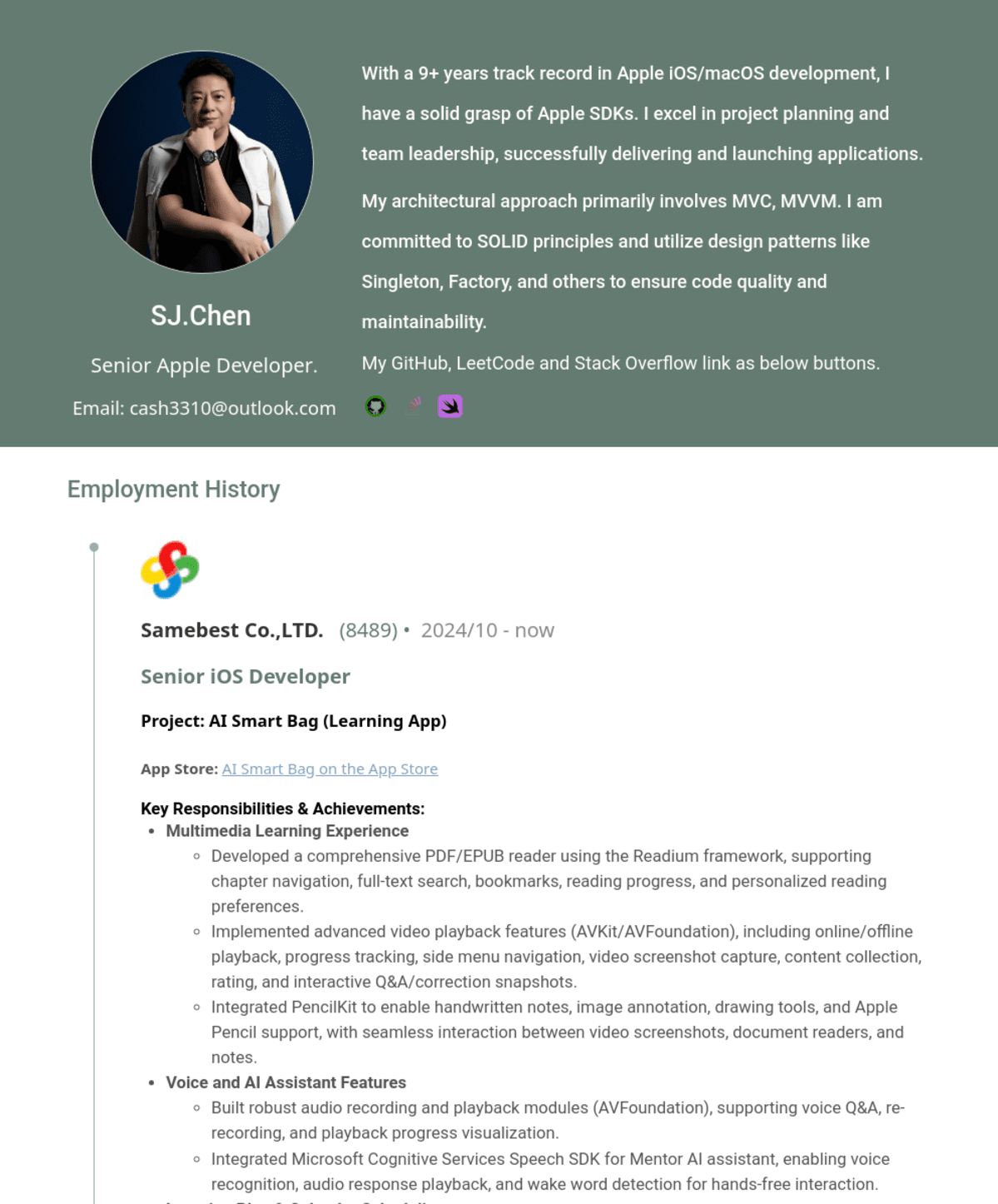 Su | Cake Resume Examples