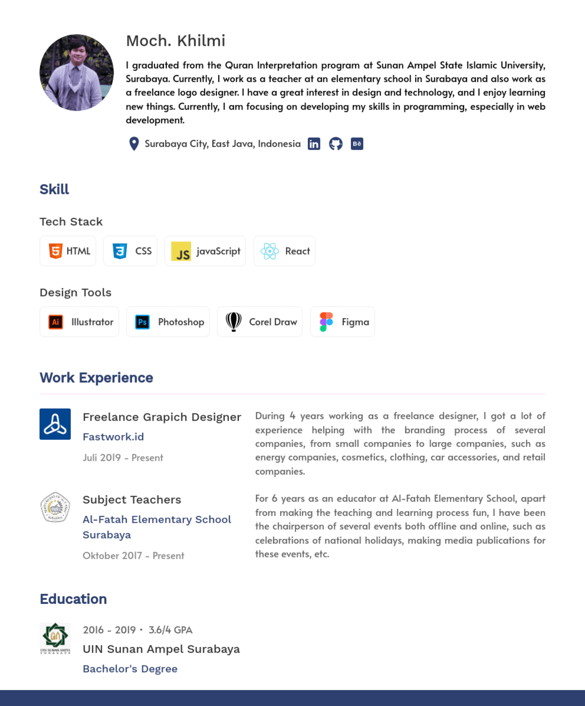 moch khilmi, Freelance Grapich Designer@Fastwork.id