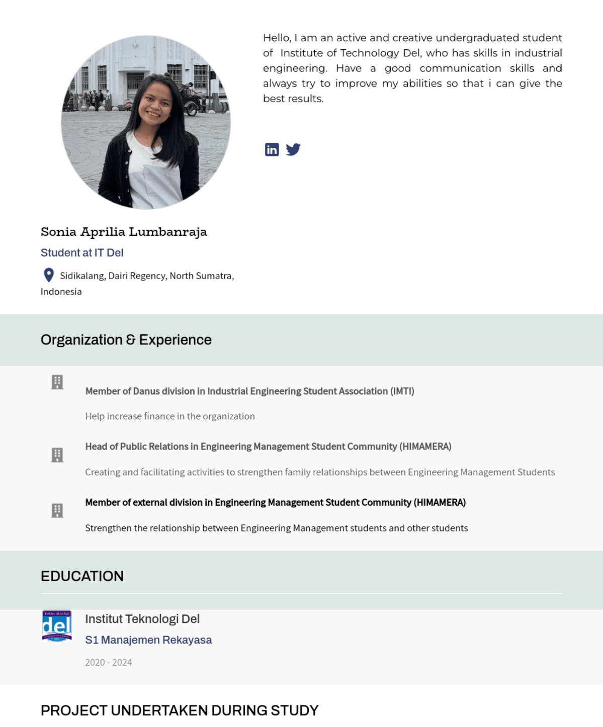 Sonia Aprilia Lumbanraja