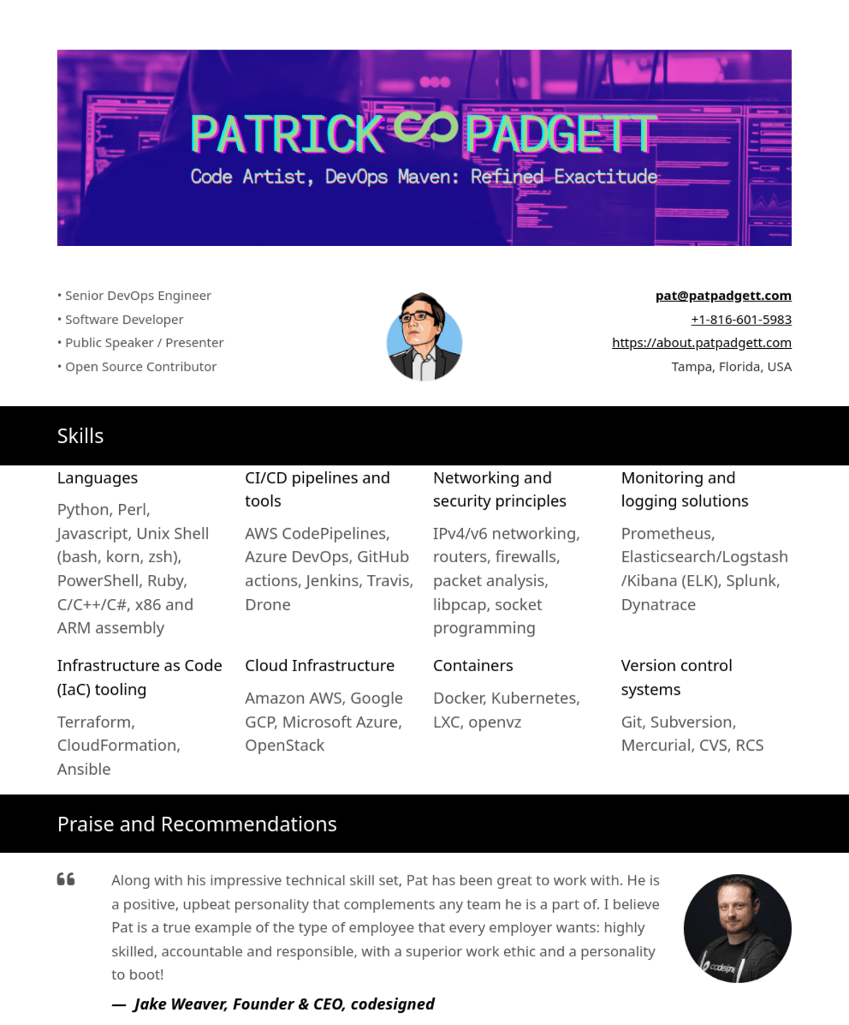 Patrick Padgett, Founder@VimOps