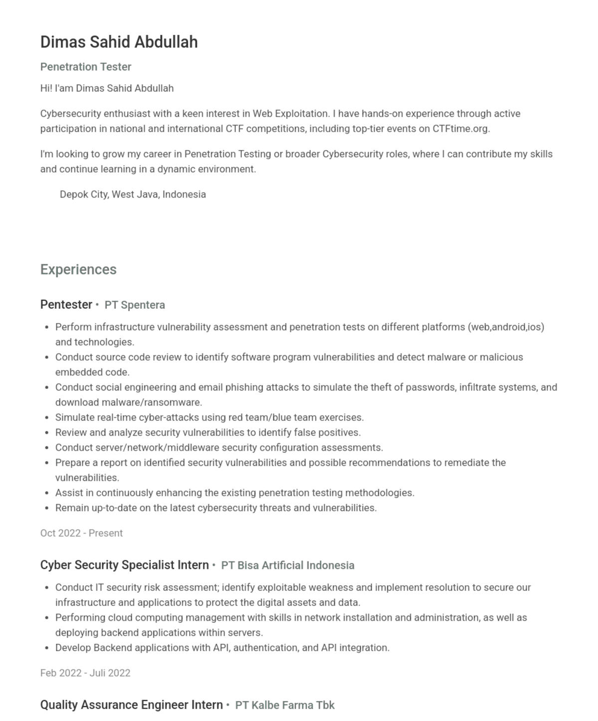 Dimas Sahid Abdullah